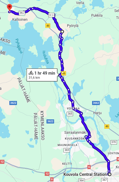Kouvolan asema Voikkaa Oravala Jaala